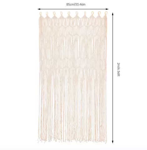 Macrame okenní závěs