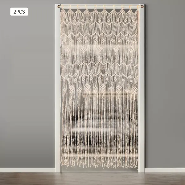Macrame okenní závěs, dveřní závěs, macrame nástěnný závěs pro obývací pokoj, ložnici, svatební pozadí