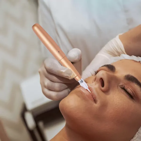 Kompletní sada na tetování obočí s 10 kusy tetovacích jehel a se sadou pro semipermanentní make-up na rty Kompletní sada na tetování obočí s 10 kusy tetovacích jehel a se sadou pro semipermanentní make-up na rty