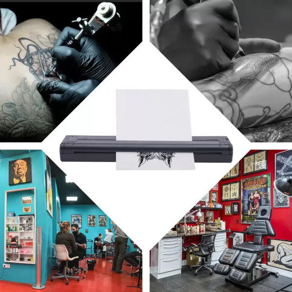 Mini přenosný stroj na přenos tetování USB Bluetooth bezdrátová tetovací tiskárna kompatibilní s Android iOS Ipad PC Side Mini přenosný stroj na přenos tetování USB Bluetooth bezdrátová tetovací tiskárna kompatibilní s Android iOS Ipad PC Side