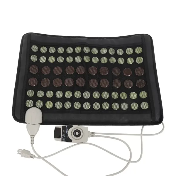 Infračervená vyhřívací podložka - Turmalín - Přírodní nefrit a turmanium - 23,5 x 16" - 220 V - Automatické vypnutí