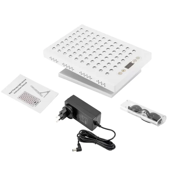 Červená světelná lampa -80 LED dvojitý čip pro zmírnění zdraví těla a pokožky