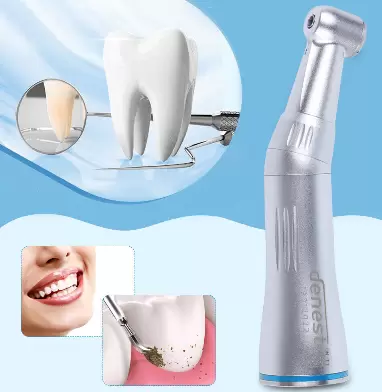 Dentální kolénkový násadec 1:1 vnitřní rozprašovač vody 18 000-21 000 ot./min.