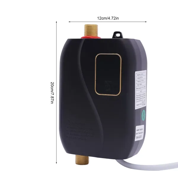 220V Mini Tankless Okamžitý elektrický ohřívač vody Koupelna Kuchyň Mytí 220V Mini Tankless Okamžitý elektrický ohřívač vody Koupelna Kuchyň Mytí