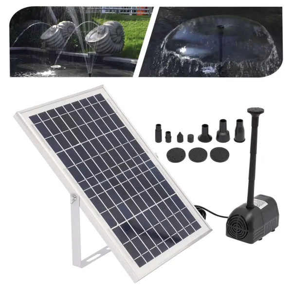 10W solární jezírkové čerpadlo Fontána Pumpa Fontána Zahradní fontána Vodní funkce Fontána 1000L/H vodní čerpadlo napájené solárním panelem Zahradní jezírko
