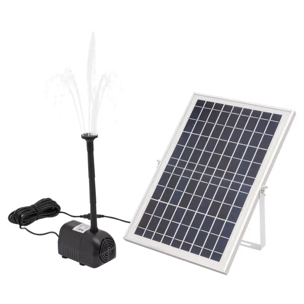 10W solární jezírkové čerpadlo Fontána Pumpa Fontána Zahradní fontána Vodní funkce Fontána 1000L/H vodní čerpadlo napájené solárním panelem Zahradní jezírko