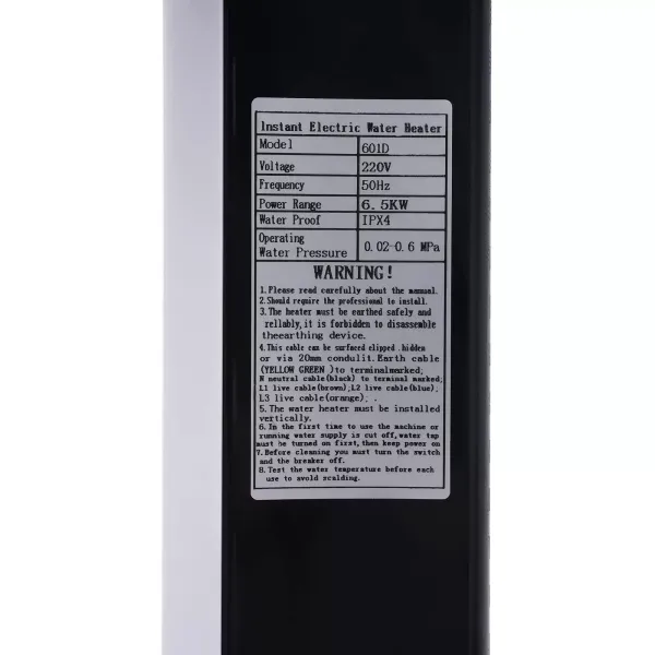 Mini instantní kuchyňský ohřívač vody 6500W, beztankový sprchový ohřívač vody 220V mini nízkotlaká nádrž Mini instantní kuchyňský ohřívač vody 6500W, beztankový sprchový ohřívač vody 220V mini nízkotlaká nádrž