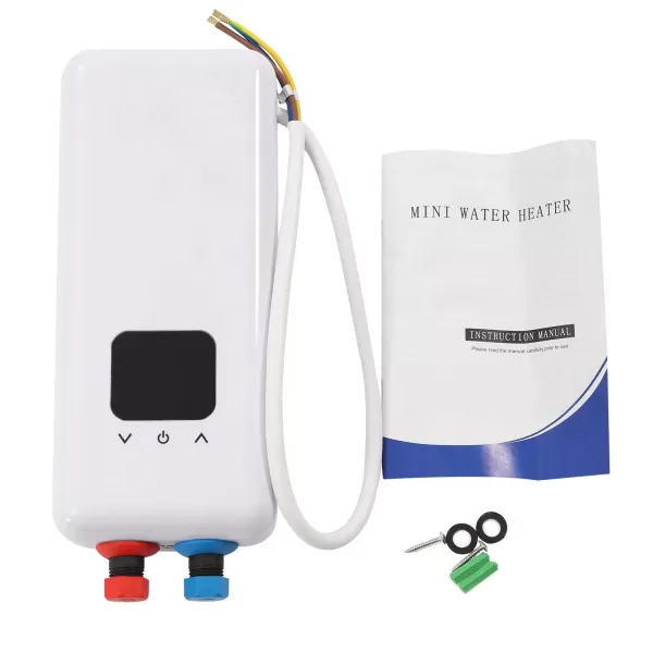 Mini elektrický ohřívač vody, mini okamžitý ohřívač teplé vody, bez nádrže do koupelny a kuchyně