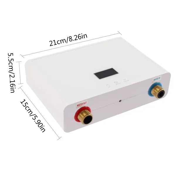 Minizásobníkový ohřívač vody 5500W pod umyvadlo 220V termostatický mycí topný systém s dálkovým ovládáním Minizásobníkový ohřívač vody 5500W pod umyvadlo 220V termostatický mycí topný systém s dálkovým ovládáním