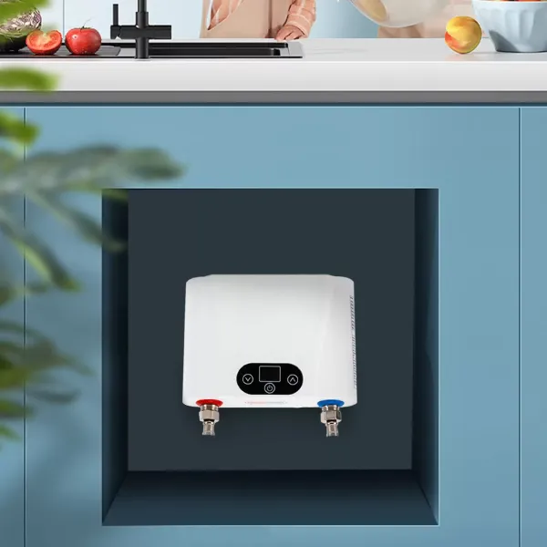 Elektrický beztankový ohřívač vody 220V Nekonečná horká voda Okamžitá mini inteligentní pod dřez Kuchyň pro domácnost (5,5KW mini kuchyňský spotřebič) pro kuchyň, koupelna pod dřez