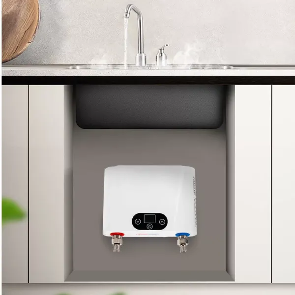 Elektrický beztankový ohřívač vody 220V Nekonečná horká voda Okamžitá mini inteligentní pod dřez Kuchyň pro domácnost (5,5KW mini kuchyňský spotřebič) pro kuchyň, koupelna pod dřez