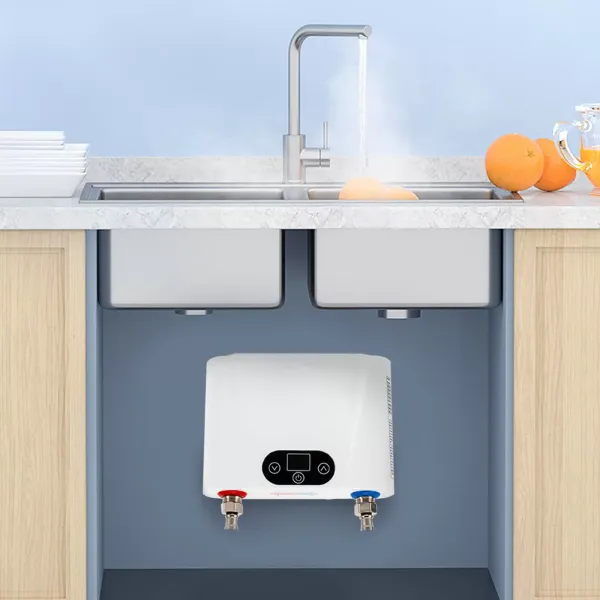 Elektrický beztankový ohřívač vody 220V Nekonečná horká voda Okamžitá mini inteligentní pod dřez Kuchyň pro domácnost (5,5KW mini kuchyňský spotřebič) pro kuchyň, koupelna pod dřez