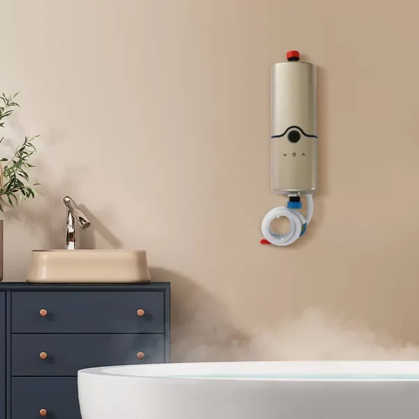 3500W-5500W Okamžitý elektrický ohřívač vody Mini Okamžitý ohřívač vody Nastavitelný výkon a teplota 30-65℃
