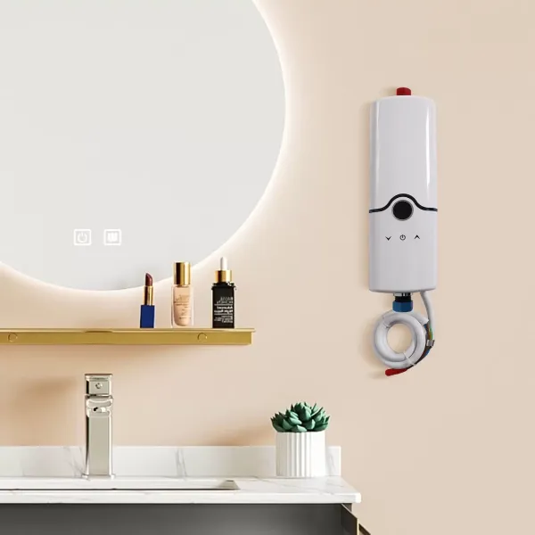 3500W-5500W Okamžitý elektrický ohřívač vody Mini Okamžitý ohřívač vody Nastavitelný výkon a teplota 30-65℃