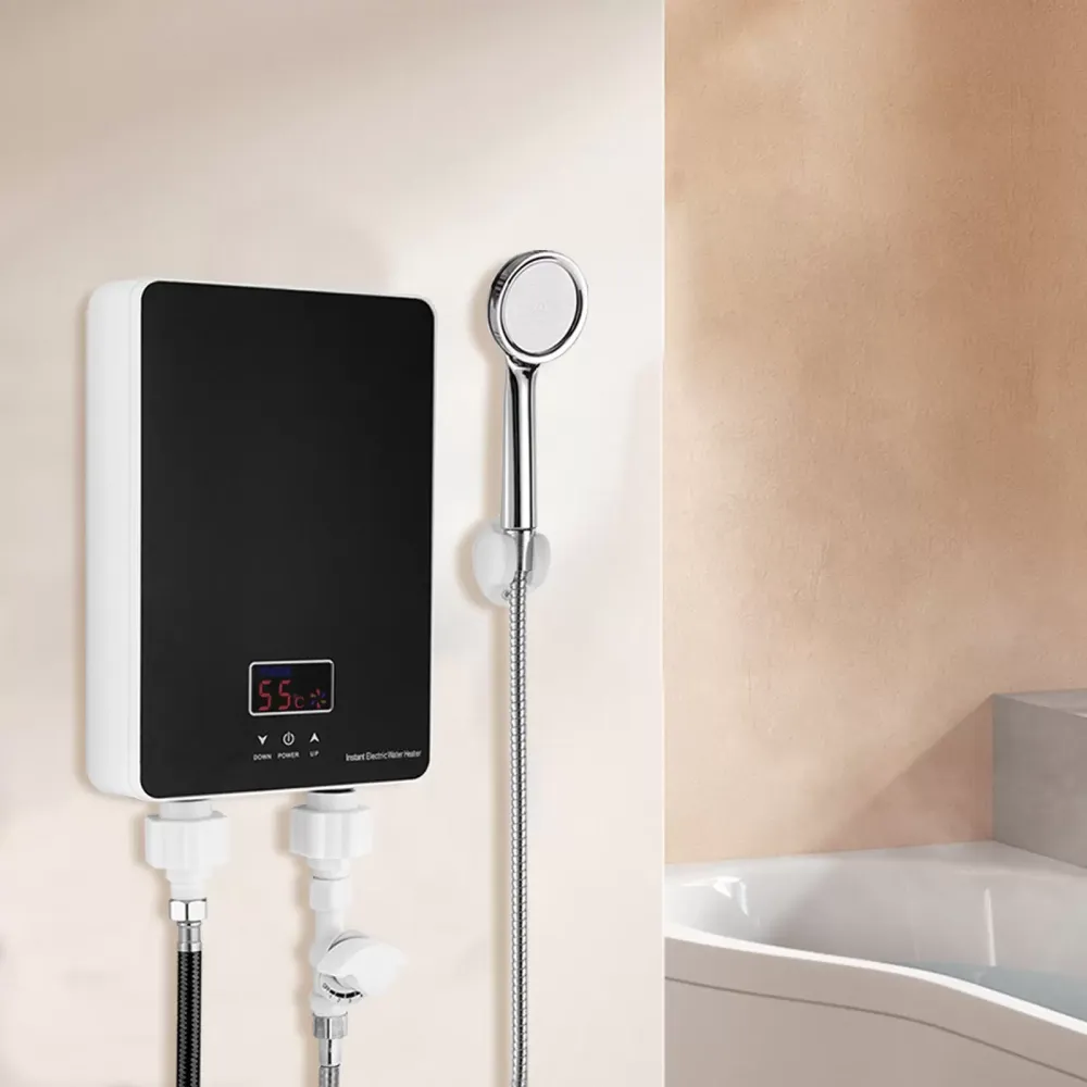 Mini kuchyňský okamžitý ohřívač vody 6000W 230V Mini nízkotlaký ohřívač vody pod dřezem Kuchyně bez nádrže LED energeticky úsporný IPX4 vodotěsný panel