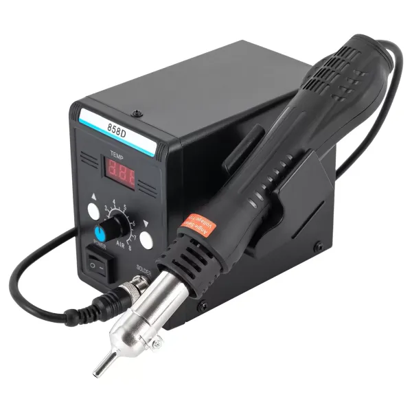 Horkovzdušná přepracovací stanice, 220V SMD pájecí stanice s horkovzdušnou pistolí, pro elektroniku, odpájecí pájecí opravy