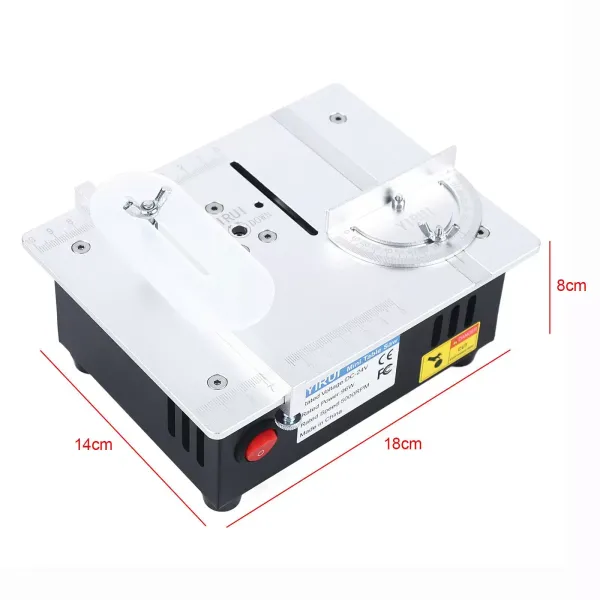 Mini stolní pily, 5000 ot./min Multifunkční mini stolní pila pro modelářství 96W s bezpečnostní vodicí deskou pro malé PCB tyče Akrylové hliníkové slitiny Mini stolní pily, 5000 ot./min Multifunkční mini stolní pila pro modelářství 96W s bezpečnostní vodicí deskou pro malé PCB tyče Akrylové hliníkové slitiny