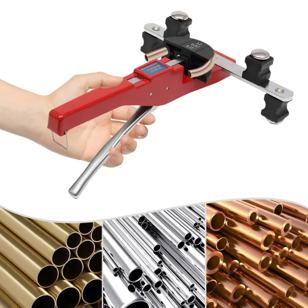 Sada nástrojů pro ruční ohýbání trubek CT-999 se 7 řeznými čelistmi pro měděné trubky 6-22 mm, poloměr ohybu až 90°