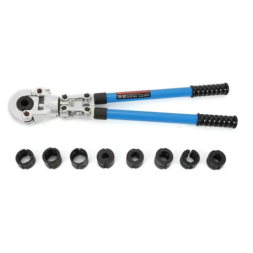 Sada krimpovacích nástrojů PEX pro měděné krimpovací kroužky PEX c/w PEX řezačka Go-no-go Gauge 12-32 mm Krimpovací nástroj s otočnou hlavou Nástroj na krimpování trubek 360 stupňů