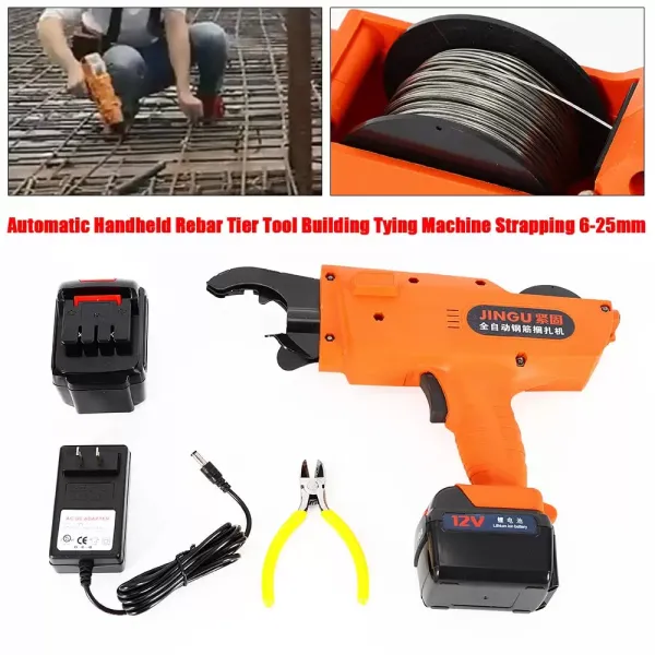 Elektrické vázání Rebar Elektrické vázání pro stavební zvířata 12 V 13200 M 1,5 H 6-25 mm Elektrické vázání Rebar Elektrické vázání pro stavební zvířata 12 V 13200 M 1,5 H 6-25 mm