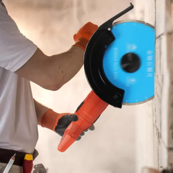 3000W elektrická nástěnná řezačka s pilovým kotoučem pro řezání cihel, betonu, hloubka řezu 13,5 cm