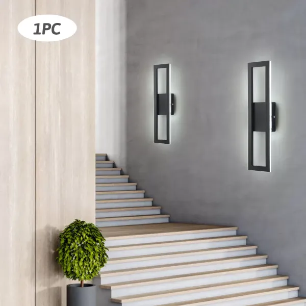 Vnitřní LED nástěnné svítidlo 19W Moderní nástěnná svítidla Dlouhá nástěnná světelná lišta 15,74 palce teplé, bílé světlo pro obývací pokoj Garáž Ložnice