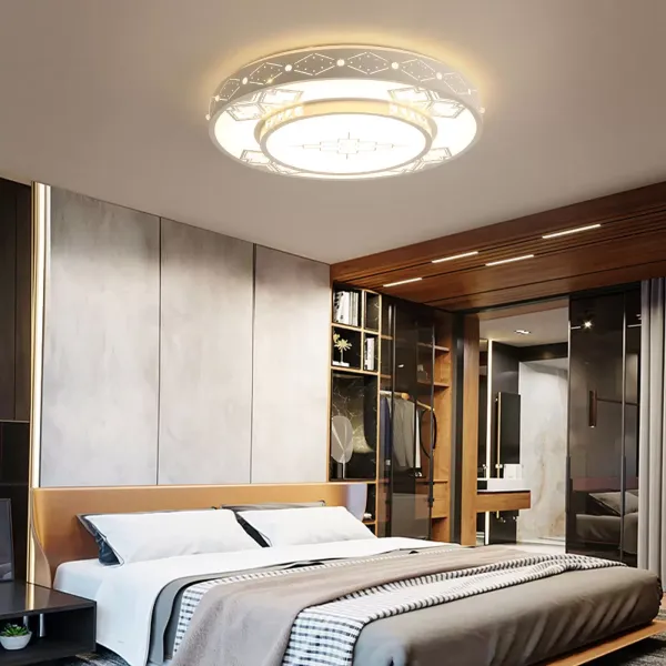 Moderní stmívatelné LED závěsné svítidlo, moderní LED stropní svítidlo, moderní zapuštěné stropní svítidlo pro ložnici a obývací pokoj
