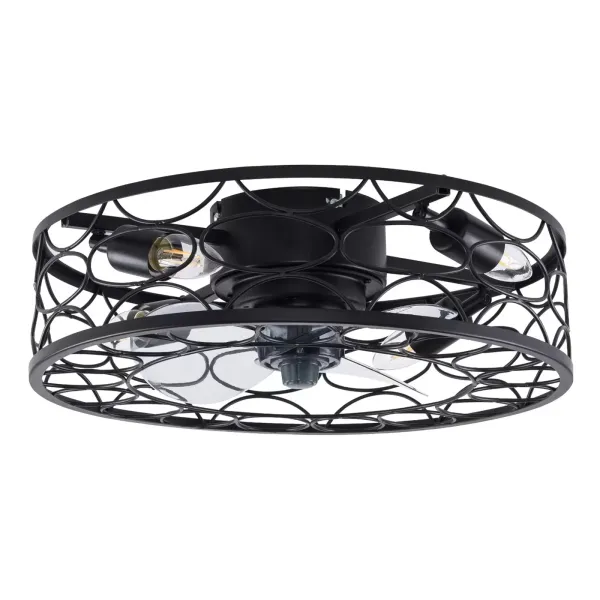 Yolancity stropní ventilátor se světlem, lampa s ventilátorem a dálkovým ovládáním časovače, 6 nastavitelných úrovní pro obývací pokoj, jídelnu, ložnici,