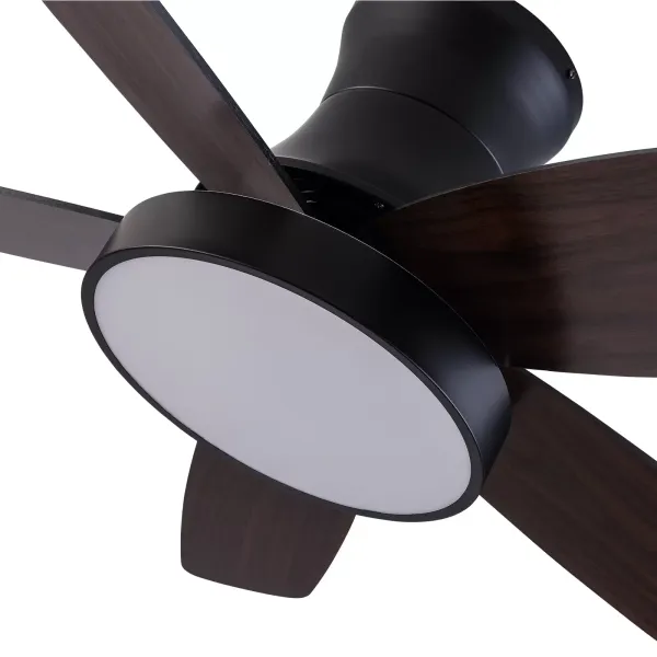 42palcový ventilátorový lustr-BT258 černé hnědo-tříbarevné světlo s frekvenčním převodem a dálkovým ovládáním