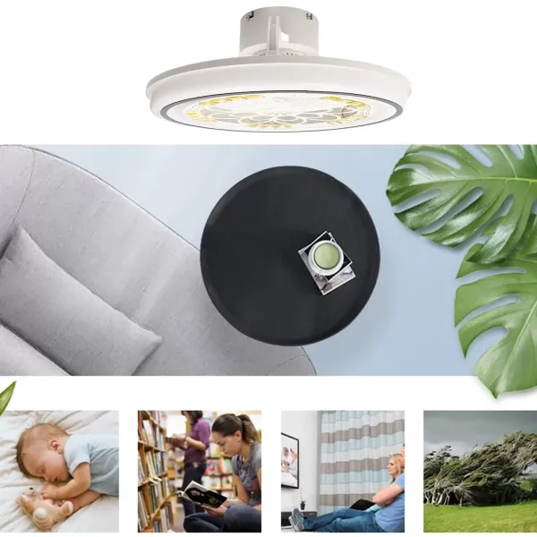 Stropní světlo Dálkové ovládání Stropní moderní LED Obývací pokoj Ložnice Lampa s ventilátorem Kulaté bezlopatkové stropní ventilátorové světlo LED stmívatelné lustrové svítidlo Stropní světlo Dálkové ovládání Stropní moderní LED Obývací pokoj Ložnice Lampa s ventilátorem Kulaté bezlopatkové stropní ventilátorové světlo LED stmívatelné lustrové svítidlo