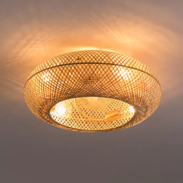 Stropní ventilátor s klecovým stropem, svítidlo pro zapuštěný stropní ventilátor do ložnice, obývacího pokoje a kuchyně