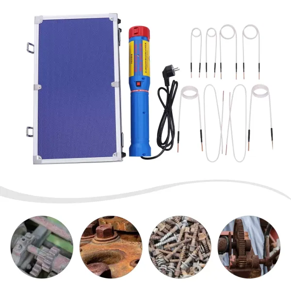 1100W magnetický indukční ohřívač 800℃ Indukční ohřívač 220V indukční ohřívač 8 spirálový elektromagnetický indukční ohřívač
