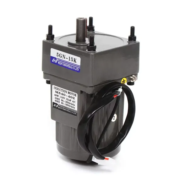 AC 220V elektrický převodový motor 40W jednofázový asynchronní převodový motor s regulátorem rychlosti (15K), 9 ot./min.
