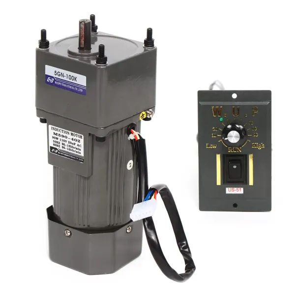 AC 220V 90W převodový motor s asynchronním motorem s regulátorem otáček