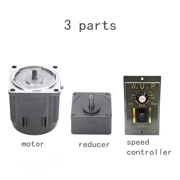 AC 220V 90W převodový motor s asynchronním motorem s regulátorem otáček