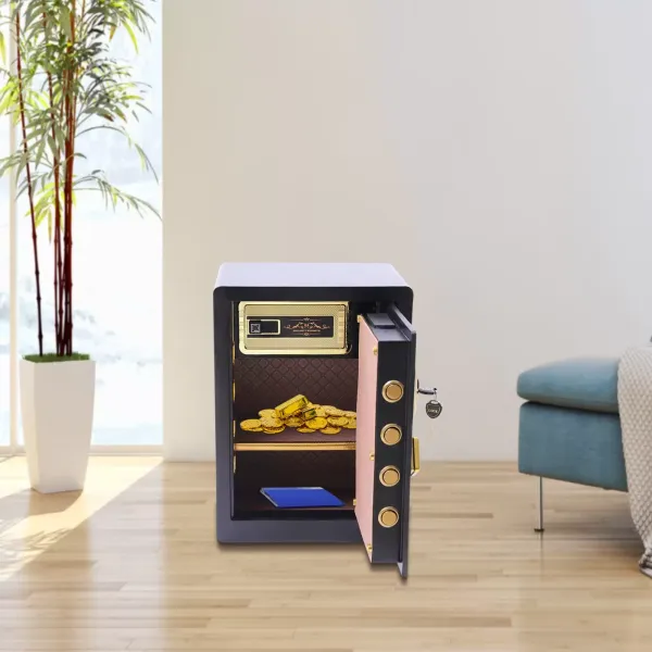 Elektronický trezor s alarmem Nástěnný trezor Dokumentový trezor pro domácnost, kancelář, hotel, podnikání