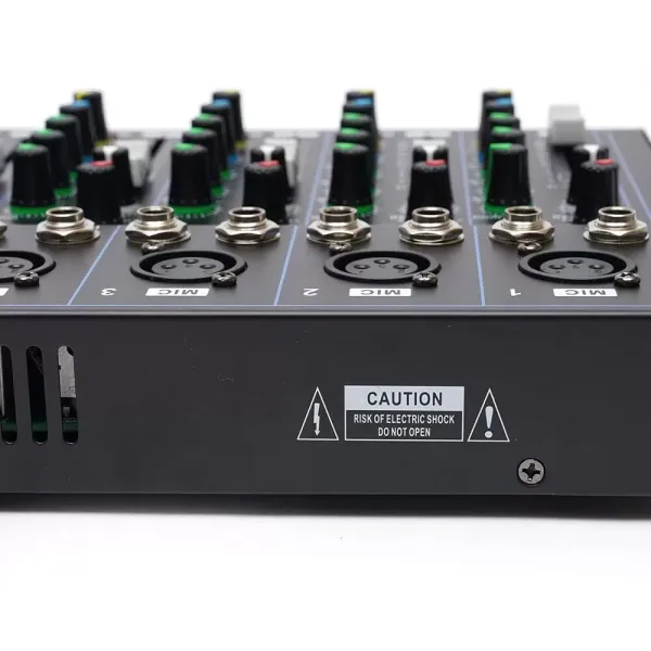 7kanálový Bluetooth audio mixážní pult USB DJ Sound 48V Phantom mixážní pult pro kytaristy, zpěváky nebo producenty