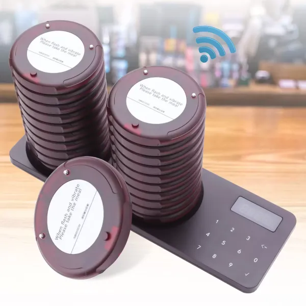 20 pagerů, sada čísel vzdálené restaurace, mini pager, 3 režimy volání, 20 hodin pohotovostního režimu 20 pagerů, sada čísel vzdálené restaurace, mini pager, 3 režimy volání, 20 hodin pohotovostního režimu