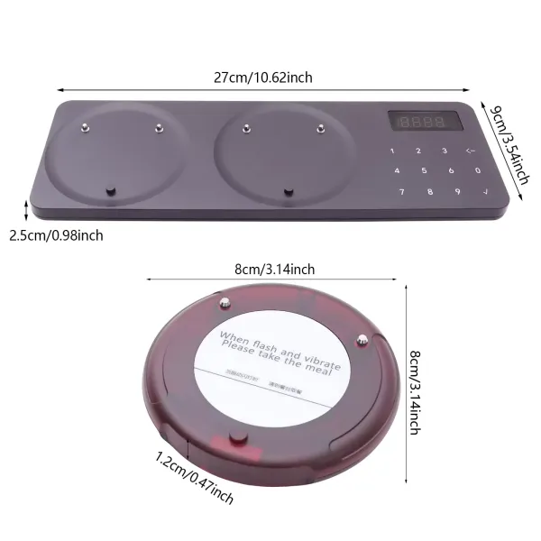 20 pagerů, sada čísel vzdálené restaurace, mini pager, 3 režimy volání, 20 hodin pohotovostního režimu 20 pagerů, sada čísel vzdálené restaurace, mini pager, 3 režimy volání, 20 hodin pohotovostního režimu