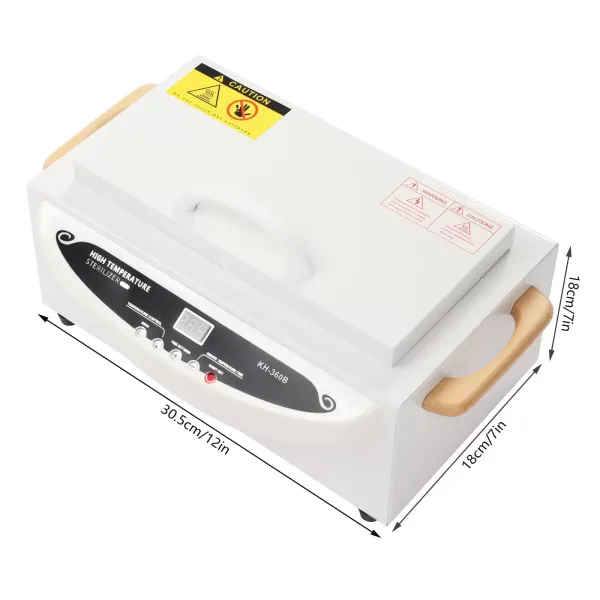 Horkovzdušný sterilizátor Sterilizátor 500W 220V/50Hz pro nástroje na nehty, kovová nádoba, nástroje pro krásu vlasů (500W)