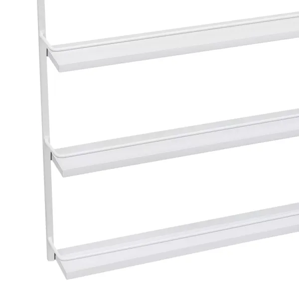 5patrový úložný stojan na laky na nehty - Kov - Celková výška: 70 cm - Bílý