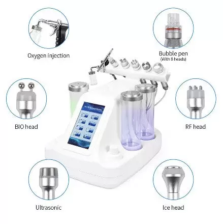 Dermabraze 6v1 - Hloubkové čištění - Bio RF - Dermabraze - Hydratační krém - Obličej