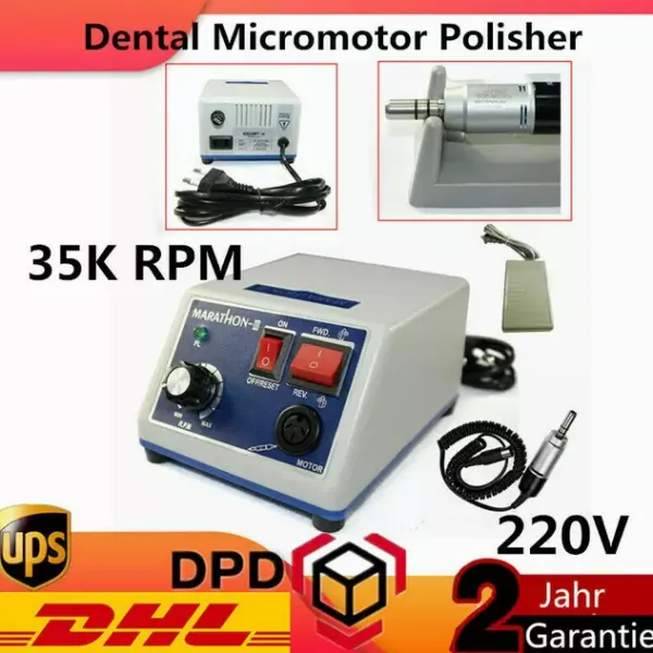 CNCEST-Dental Marathon Dentist Electromotor Polishing N3 pro 35KRPM násadec DHL