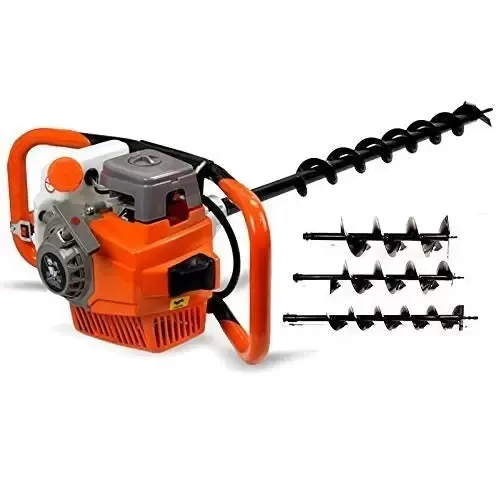 Plynová vrtačka 52 CC s 2-taktním motorem, 3 x 4"/6" čepy Plynová vrtačka 52 CC s 2-taktním motorem, 3 x 4"/6" čepy