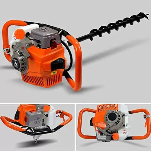 Plynová vrtačka 52 CC s 2-taktním motorem, 3 x 4"/6" čepy