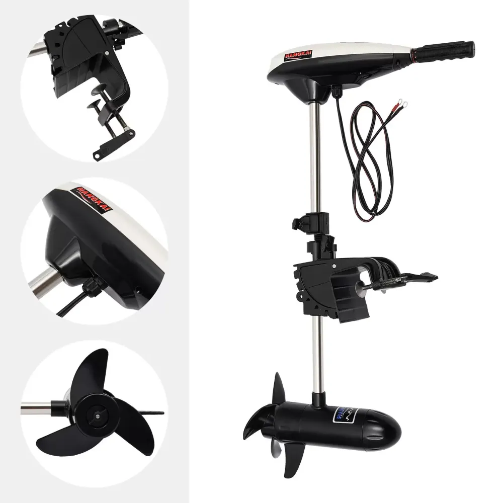 600W 12V 65LB elektromotor lodního motoru Trollingový motor nafukovací člun Elektrický přívěsný lodní motor pro kajak nafukovací člun Rybářský člun