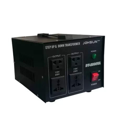 Měnič napětí 110V-220V/220V-110V USA Transformátor na evropskou zásuvku s automatickým krokem nahoru a dolů (1000W)