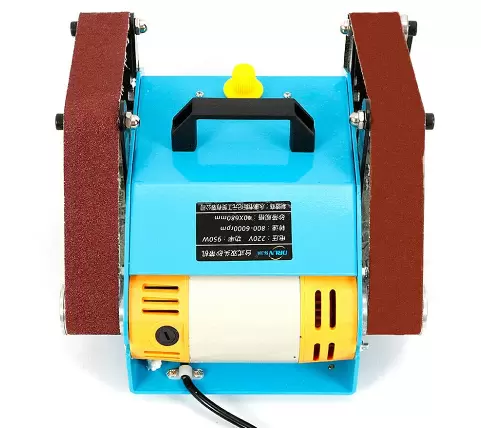 950W pásová bruska – dvojitá elektrická bruska – dvouosá – pro odstraňování rzi a leštění