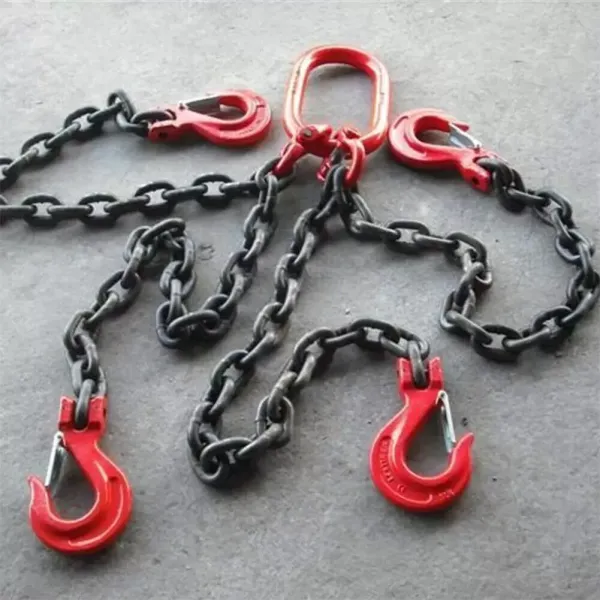 Jeřábový řetěz se 4 nohami 5T Ø 8mm Řetěz Jeřábový Řetěz Řetěz Řetězové závěsy Jeřábové závěsy Řetězové závěsy Řetězové závěsy