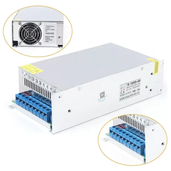 Napájení 48 V 20 A 1000 W, displej řidiče, napájení: 220 V, ochrana proti přetížení Napájení 48 V 20 A 1000 W, displej řidiče, napájení: 220 V, ochrana proti přetížení